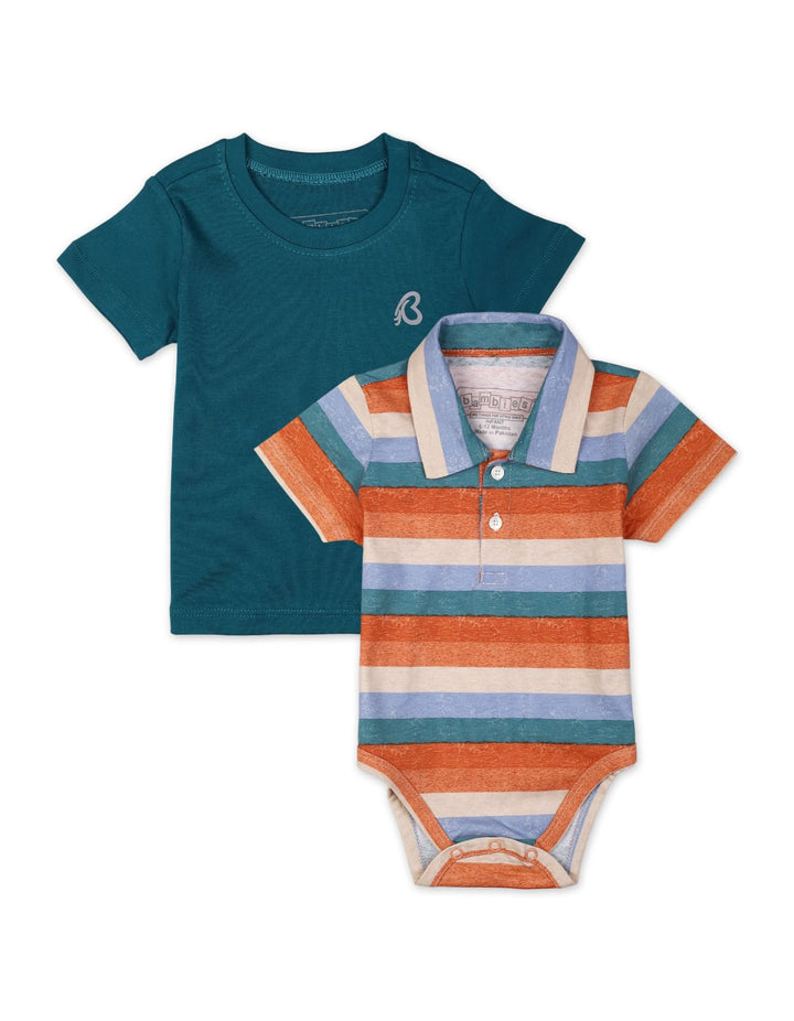 Zubaida's 2 Pcs Polo Bodysuit & T-Shirt - Zubaidas Official™