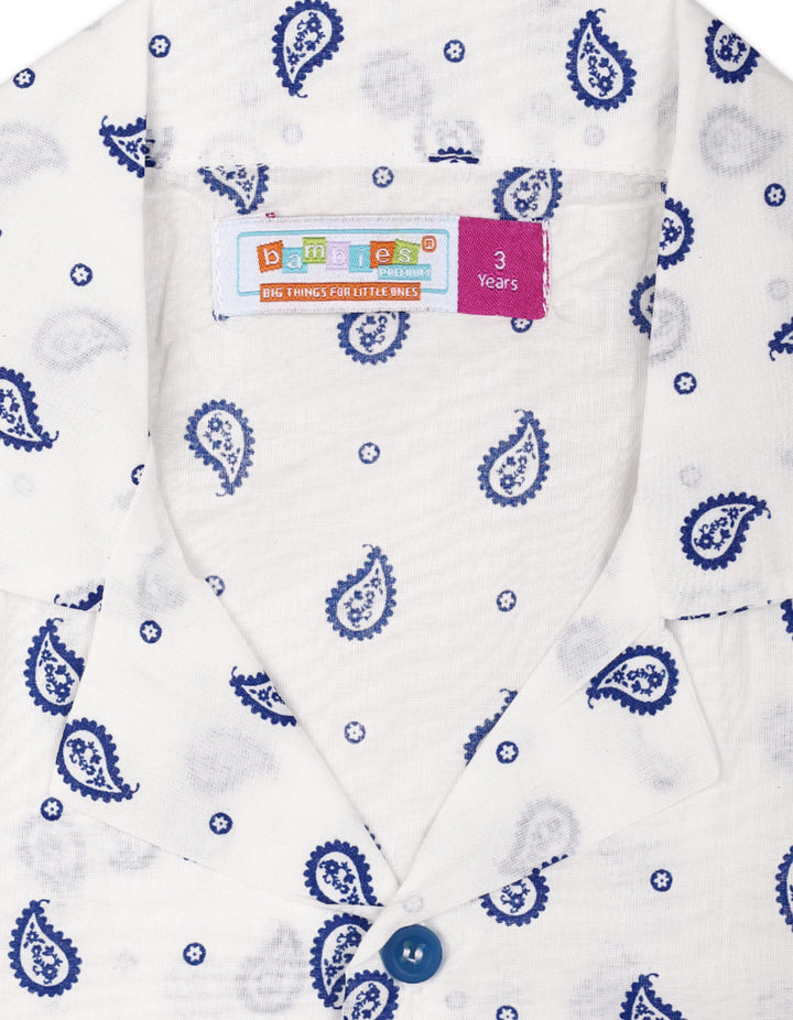 Zubaida's Vibrant "Paisley Breeze" Button-Down Shirt - Zubaidas Official™