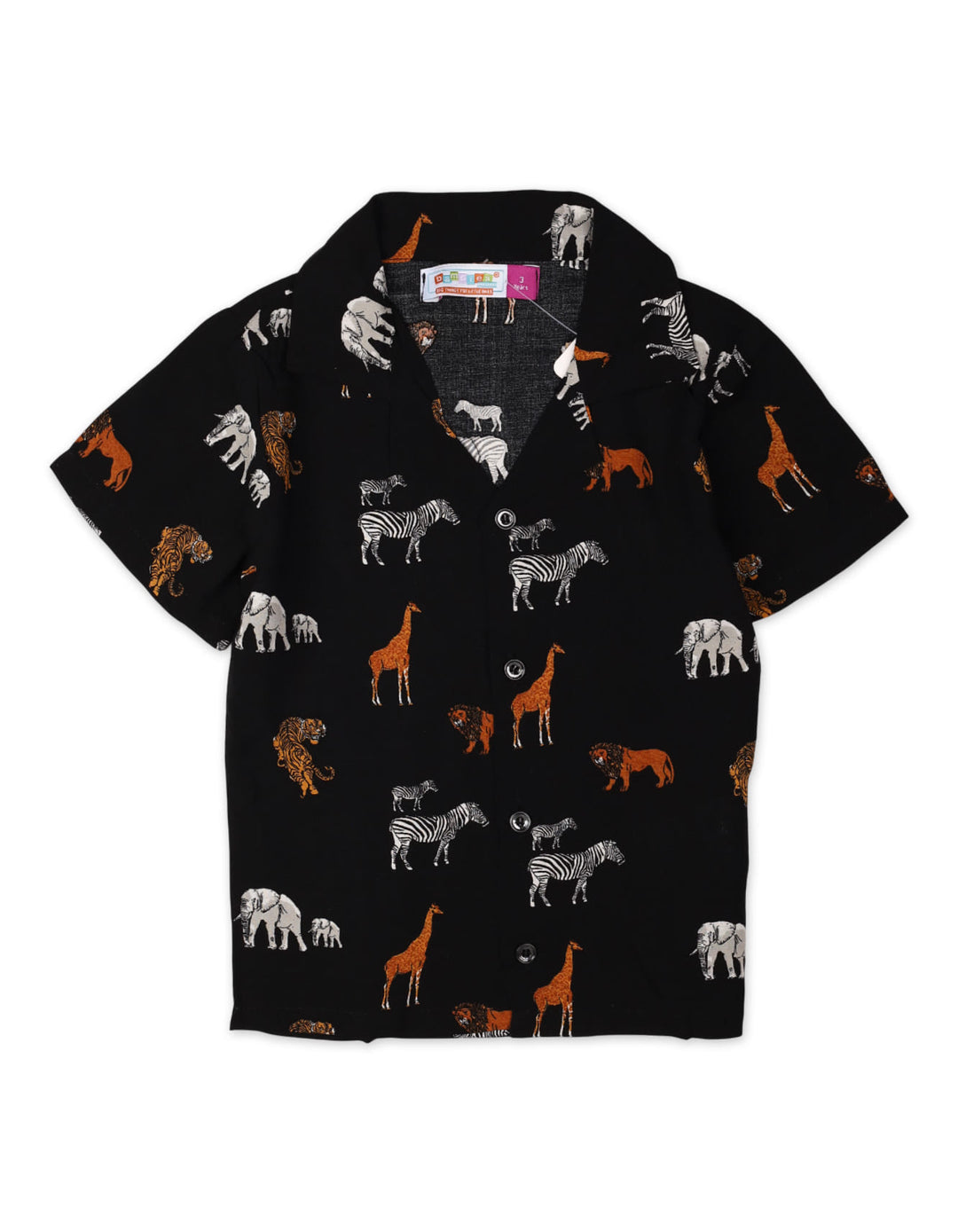 Zubaida's Vibrant "Wildlife Safari" Button-Down Shirt - Zubaidas Official™