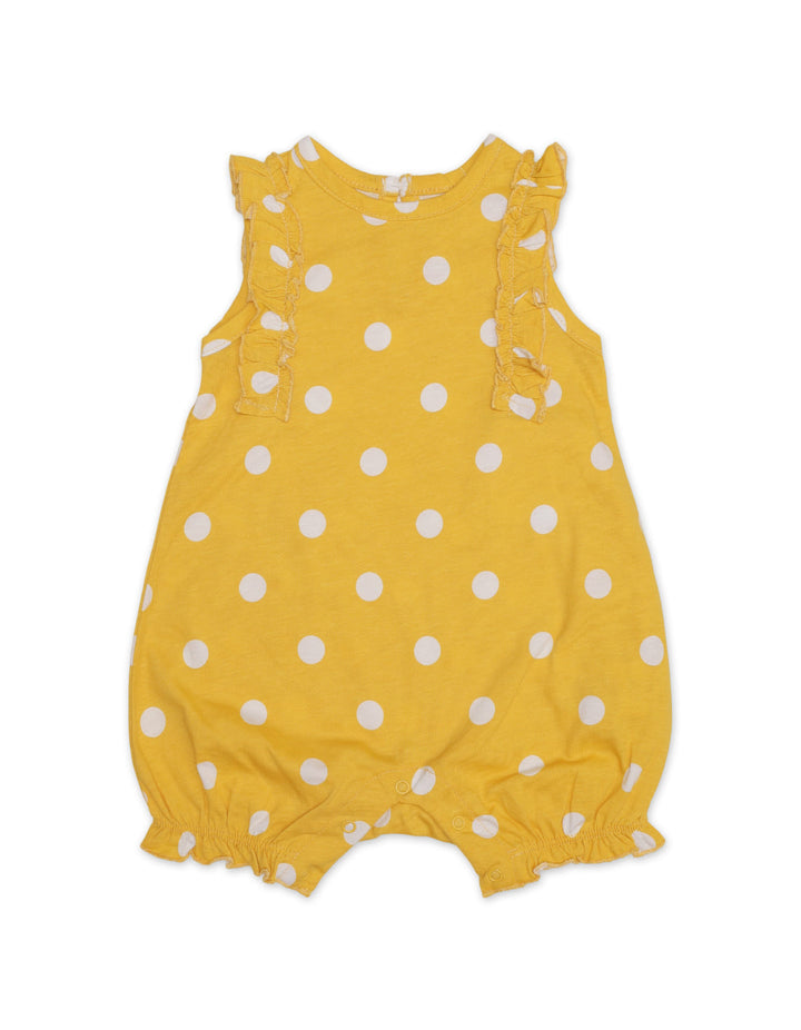 Zubaida's Sleeveless Polka Dots Romper with a coordinating Headband - Zubaidas Official™