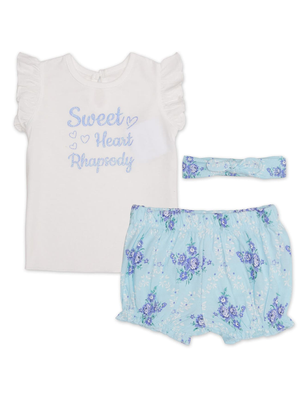 Zubaida's Charming 3 Pcs Suit Sey with a coordinating Headband - Zubaidas Official™