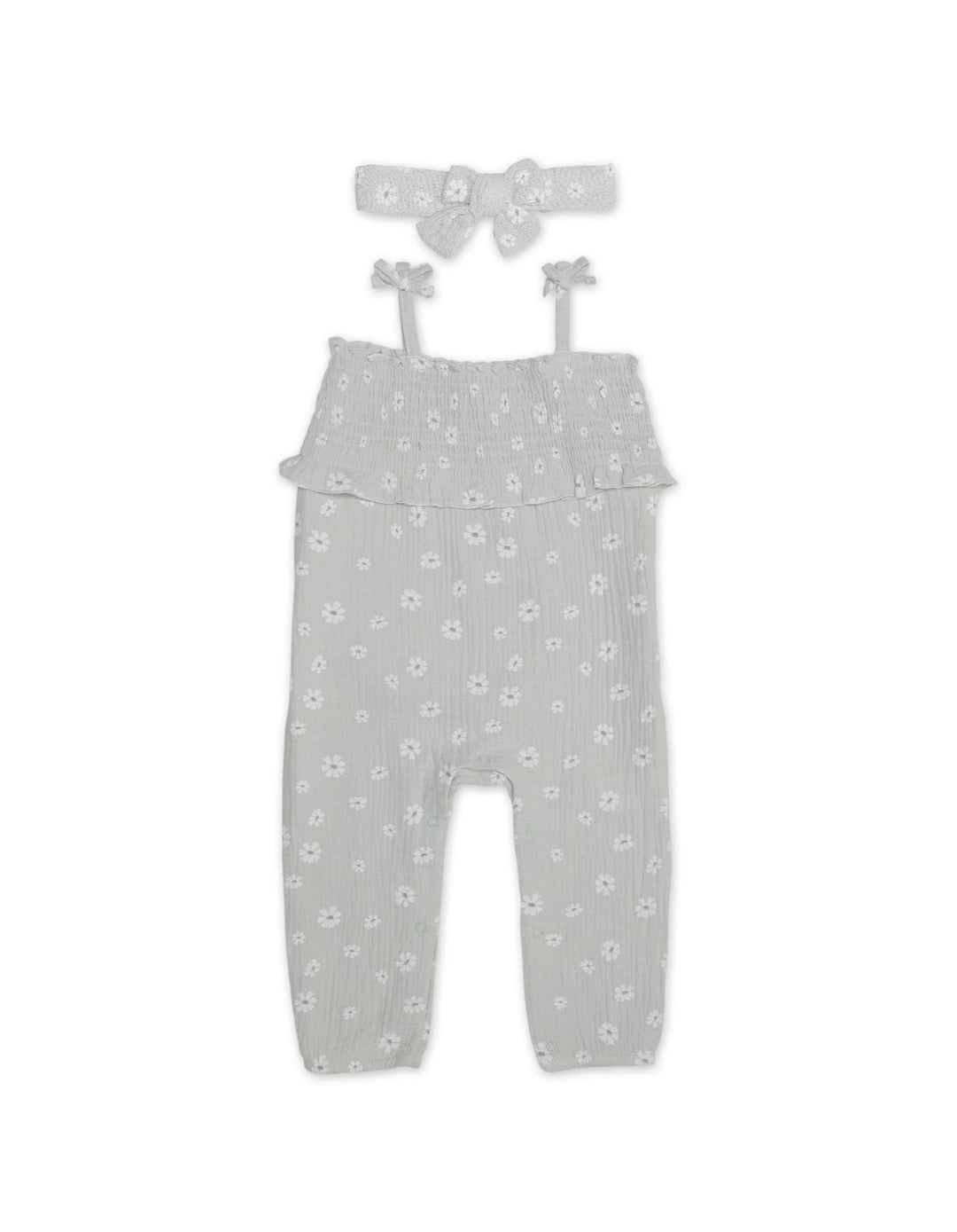 Zubaida's Floral Sleeveless Jumpsuit with a coordinating headband - Zubaidas Official™