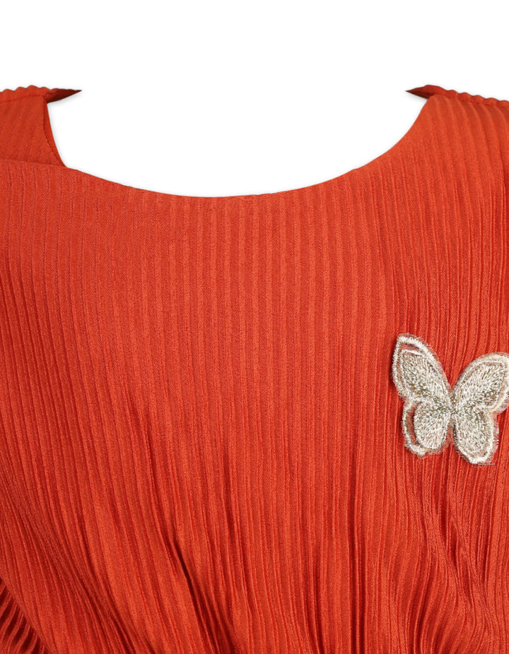 Zubaida's Graceful Pleated Flowing Dress - Zubaidas Official™