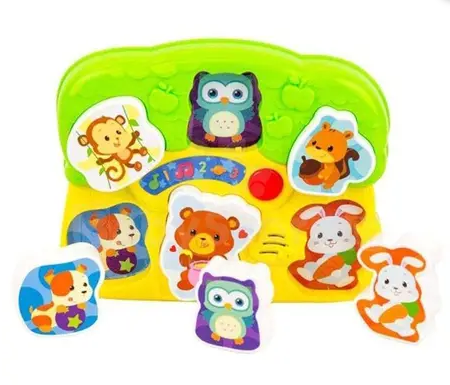 Zubaida's Winfun Lights & Sounds Animal Puzzle - 0771 - Zubaidas Official™