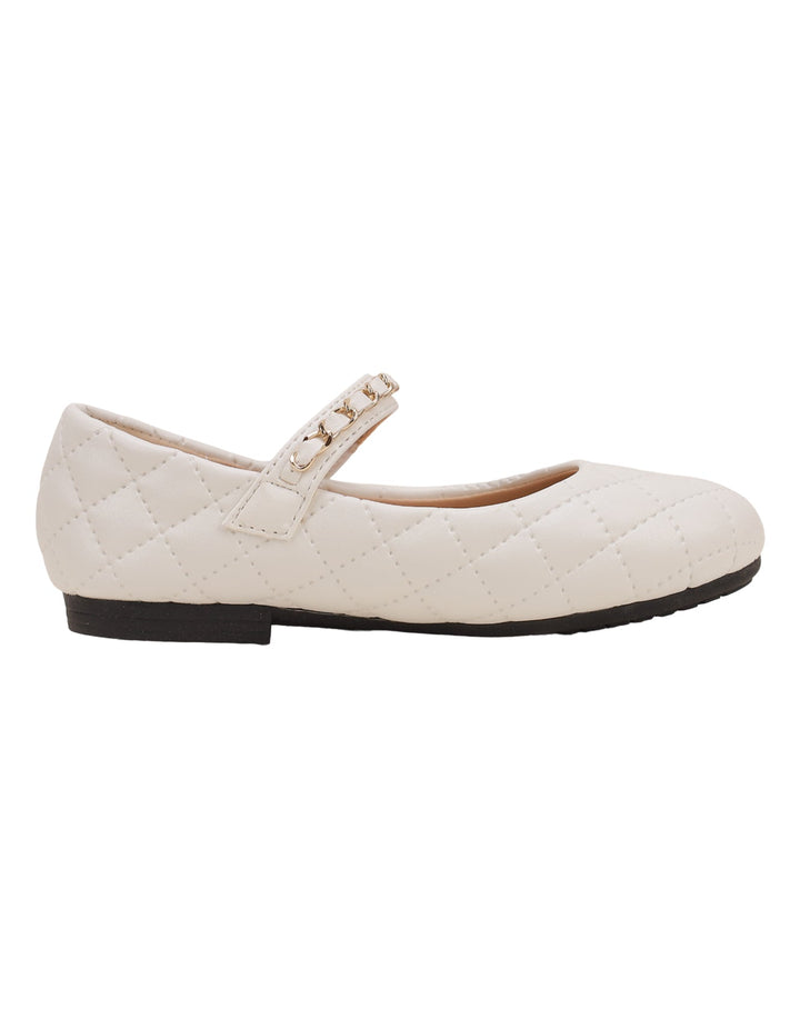 Shoes White with Chain on Strap for Girls - Toddler - Zubaidas Official™