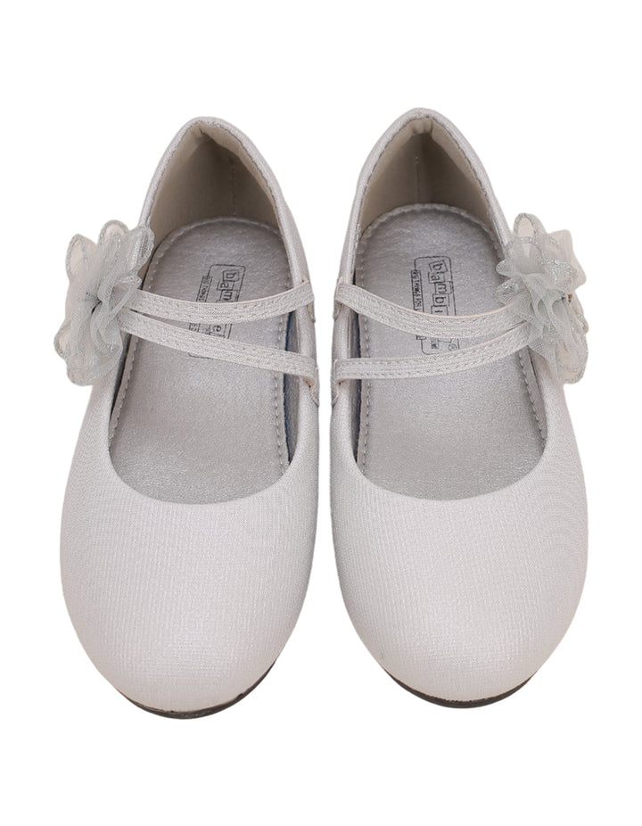 Shoes Light Gray Bow Theme for Girls - Kids - Zubaidas Official™