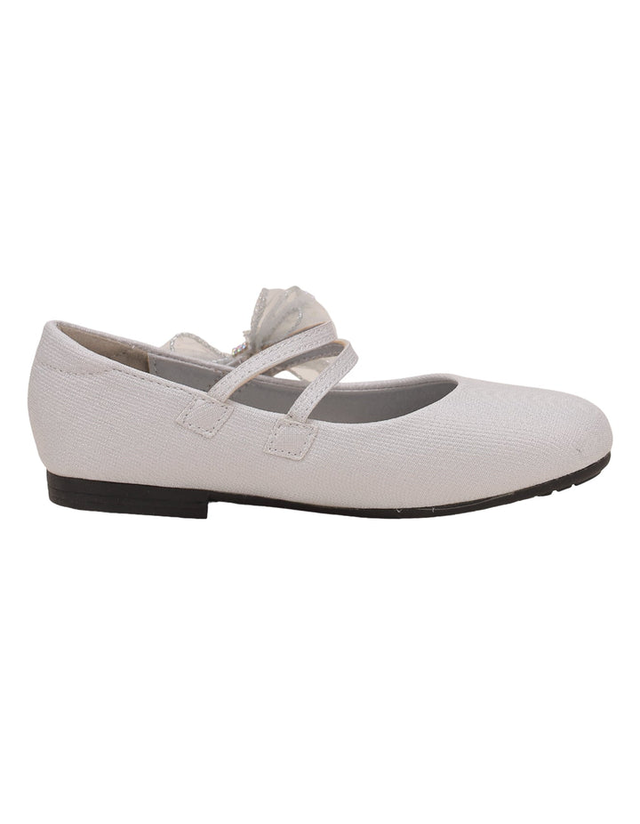 Shoes Light Gray Bow Theme for Girls - Kids - Zubaidas Official™