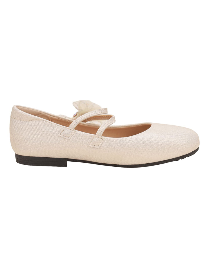 Shoes Beige with Bow Theme for Girls - Kids - Zubaidas Official™