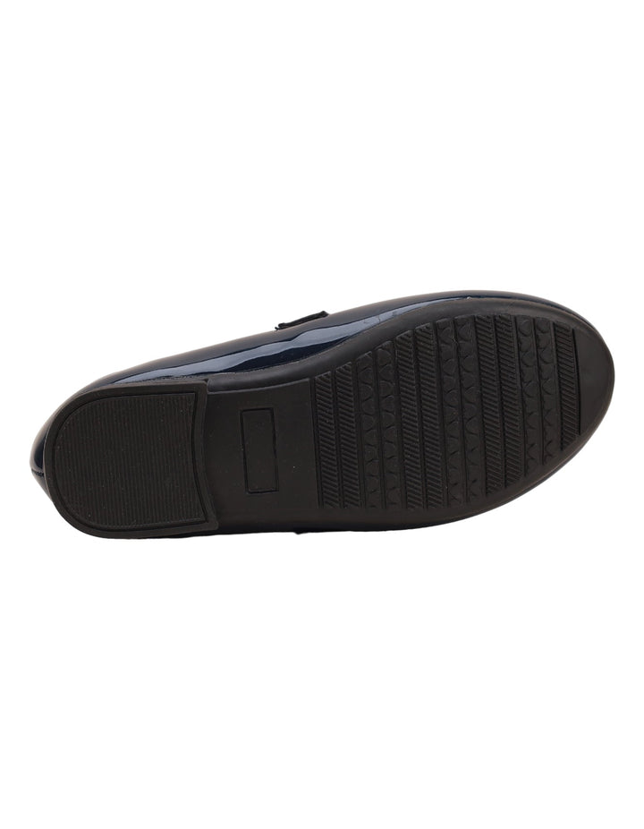 Shoes Shiny Navy Blue with Strap - Toddler - Zubaidas Official™
