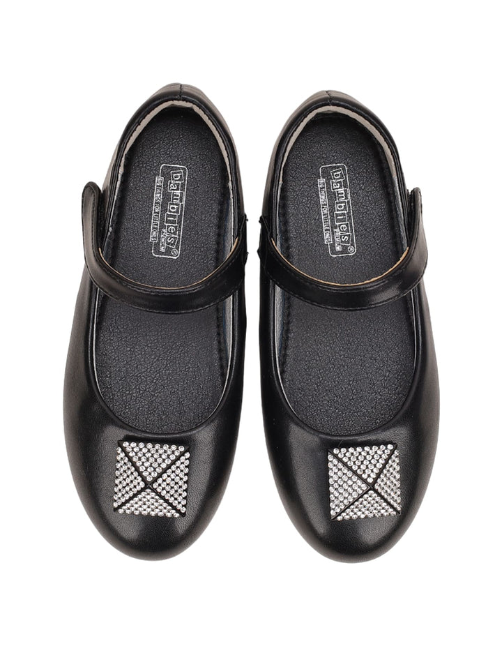 Shoes Black with Diamontee Motif for Girls - Toddler - Zubaidas Official™