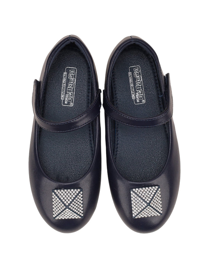 Shoes Navy Blue with Diamontee Motif - Kids - Zubaidas Official™