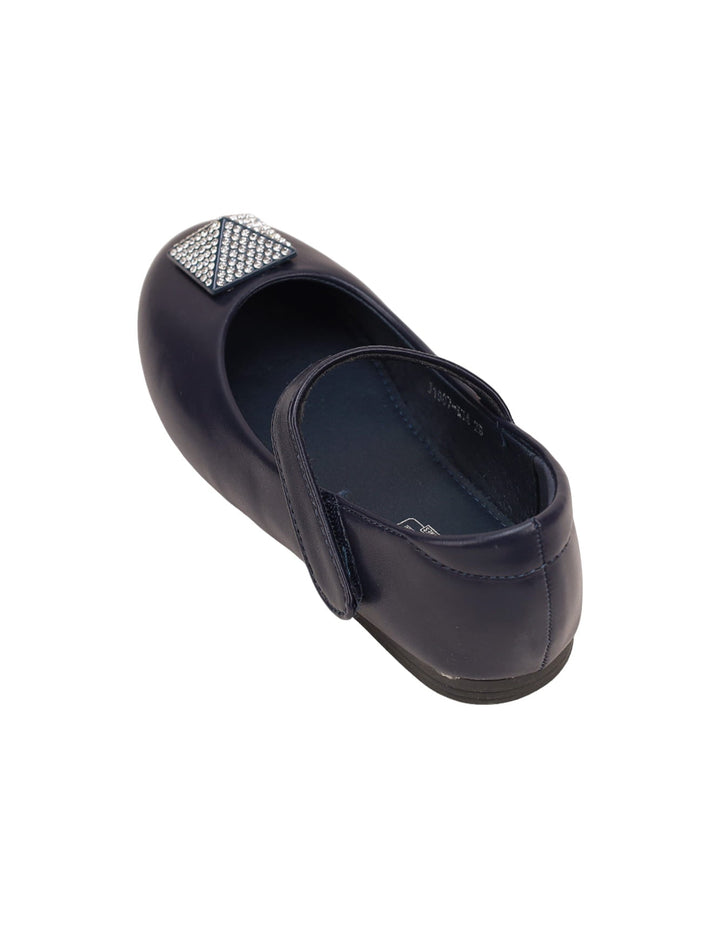 Shoes Navy Blue with Diamontee Motif - Toddler - Zubaidas Official™