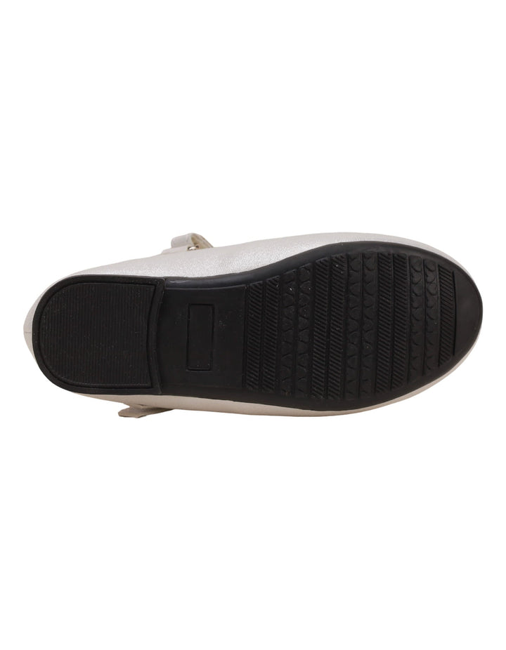 Shoes Glittery White with Diamontee Buckle  - Toddler - Zubaidas Official™