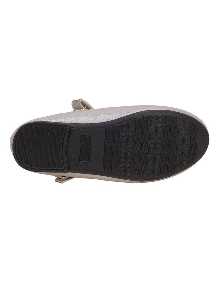 Shoes Shiny Silver with Diamontee Straps for Girls - Toddler - Zubaidas Official™
