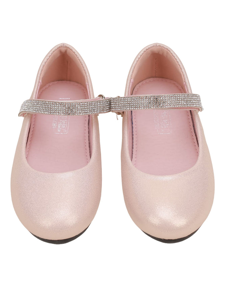 Shoes Shiny Pink with Diamontee Straps for Girls - Toddler - Zubaidas Official™
