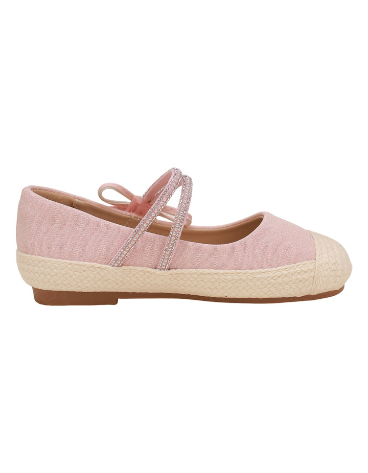 Shoes Pink with Diamontees & Bow Theme for Girls - Kids - Zubaidas Official™
