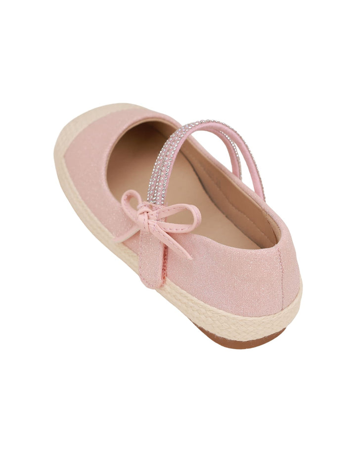 Shoes Pink with Diamontees & Bow Theme for Girls - Kids - Zubaidas Official™