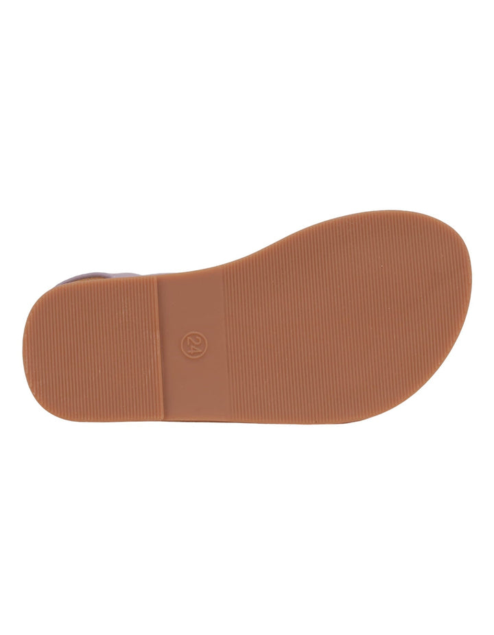 Sandal Purple with Diamontee Top Strap for Girls - Kids - Zubaidas Official™