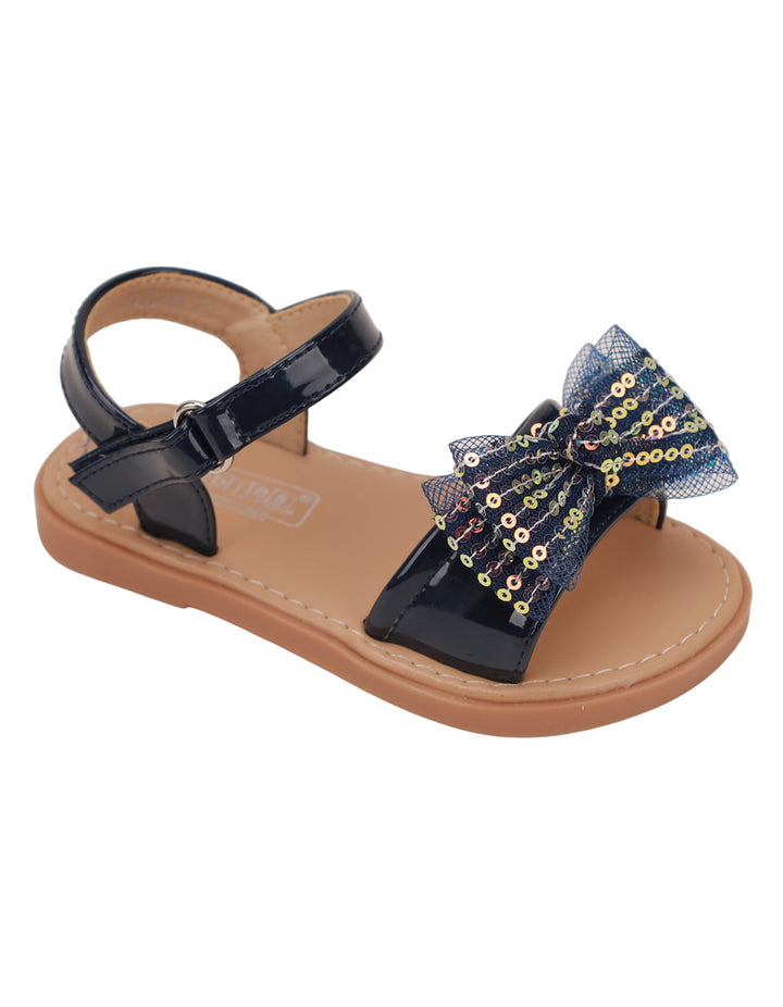 Sandal Navy Blue with Bow for Girls - Kids - Zubaidas Official™
