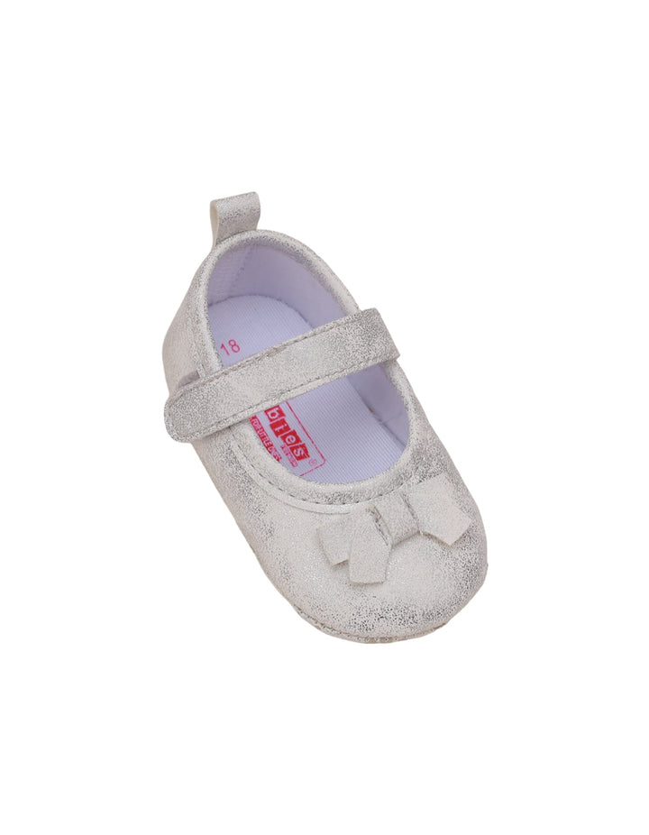 Booties Shiny Sliver with Bow for Girls - Zubaidas Official™