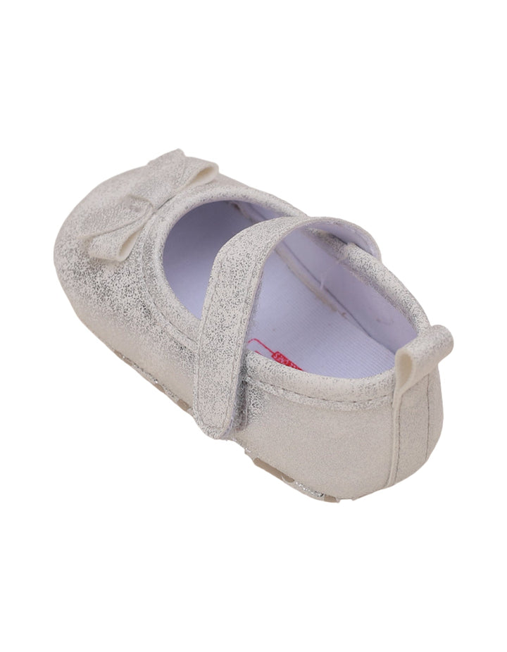 Booties Shiny Sliver with Bow for Girls - Zubaidas Official™