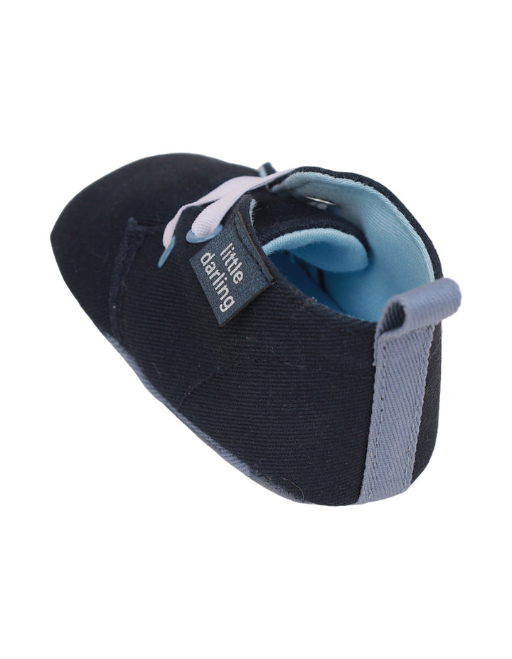 Booties Navy Blue with White Laces for Boys - Zubaidas Official™