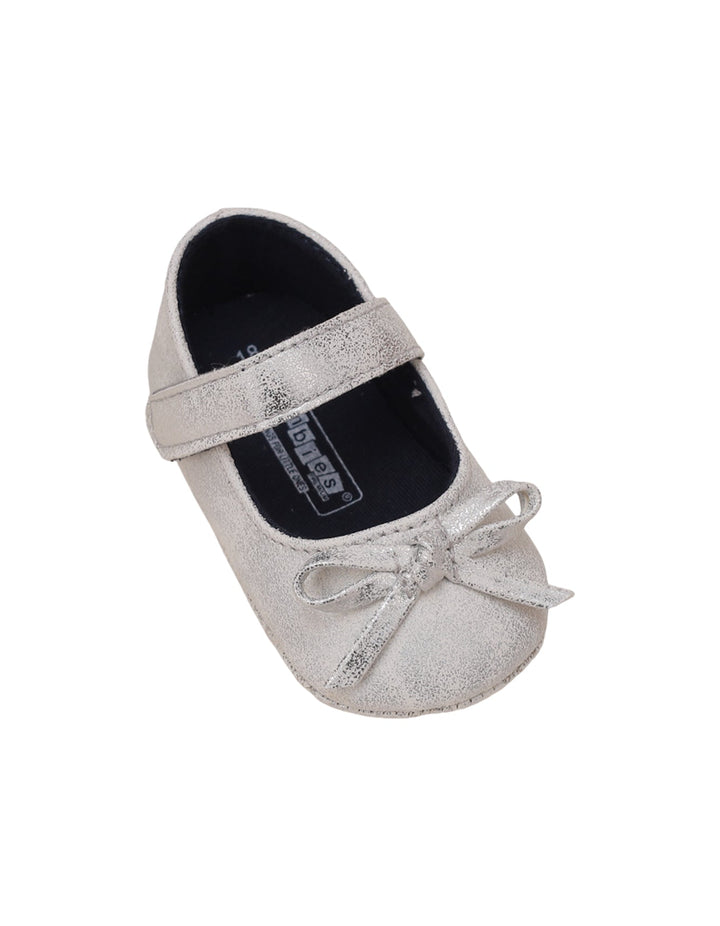 Booties Shiny Sliver with Bow for Girls - Zubaidas Official™