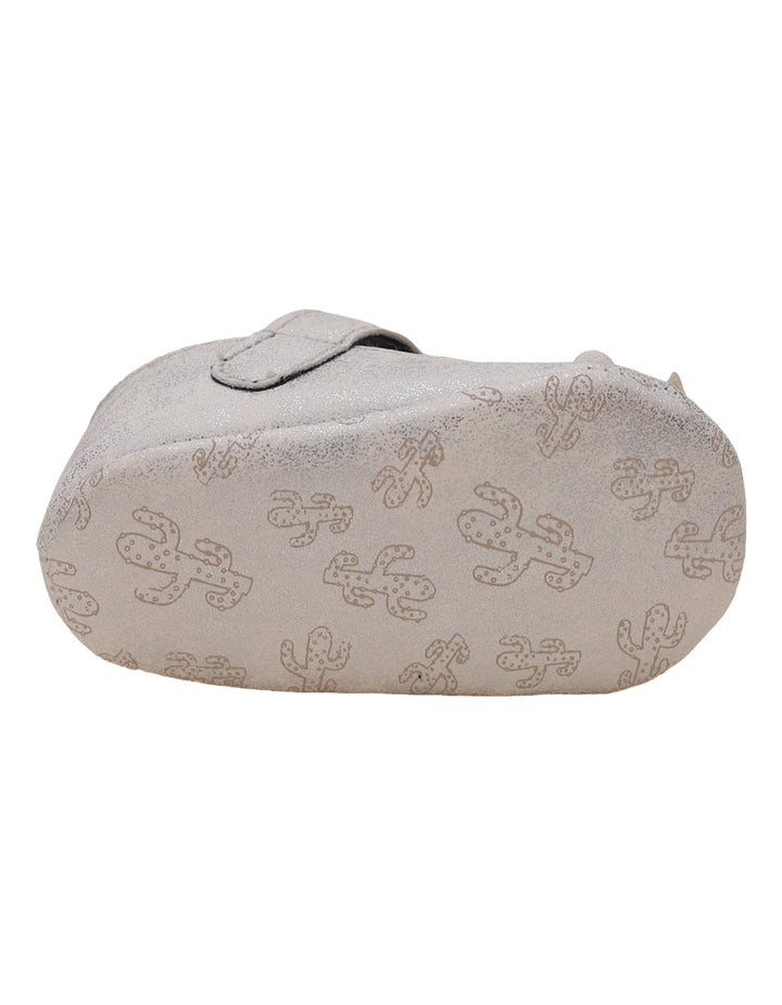 Booties Shiny Sliver with Bow for Girls - Zubaidas Official™