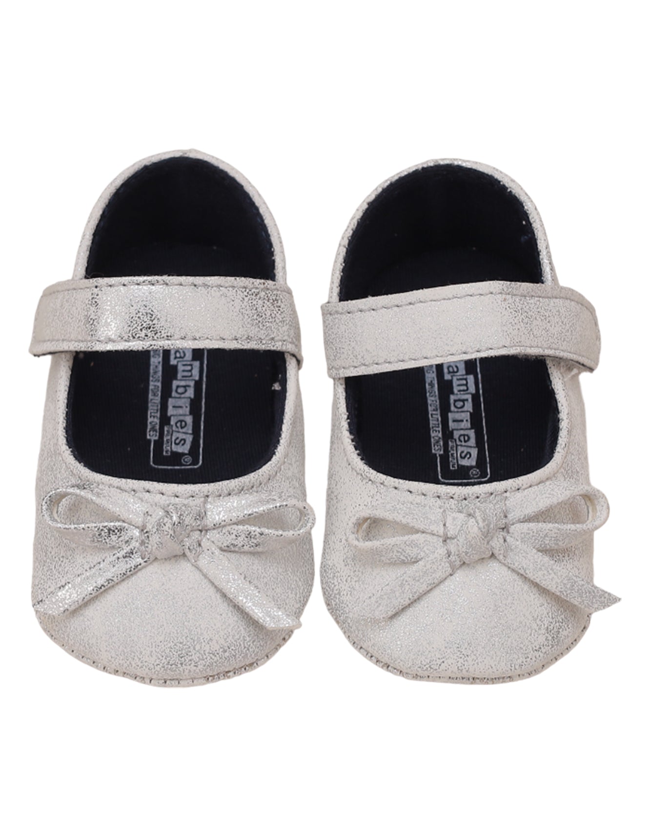 Booties Shiny Sliver with Bow for Girls – Zubaidas Official™