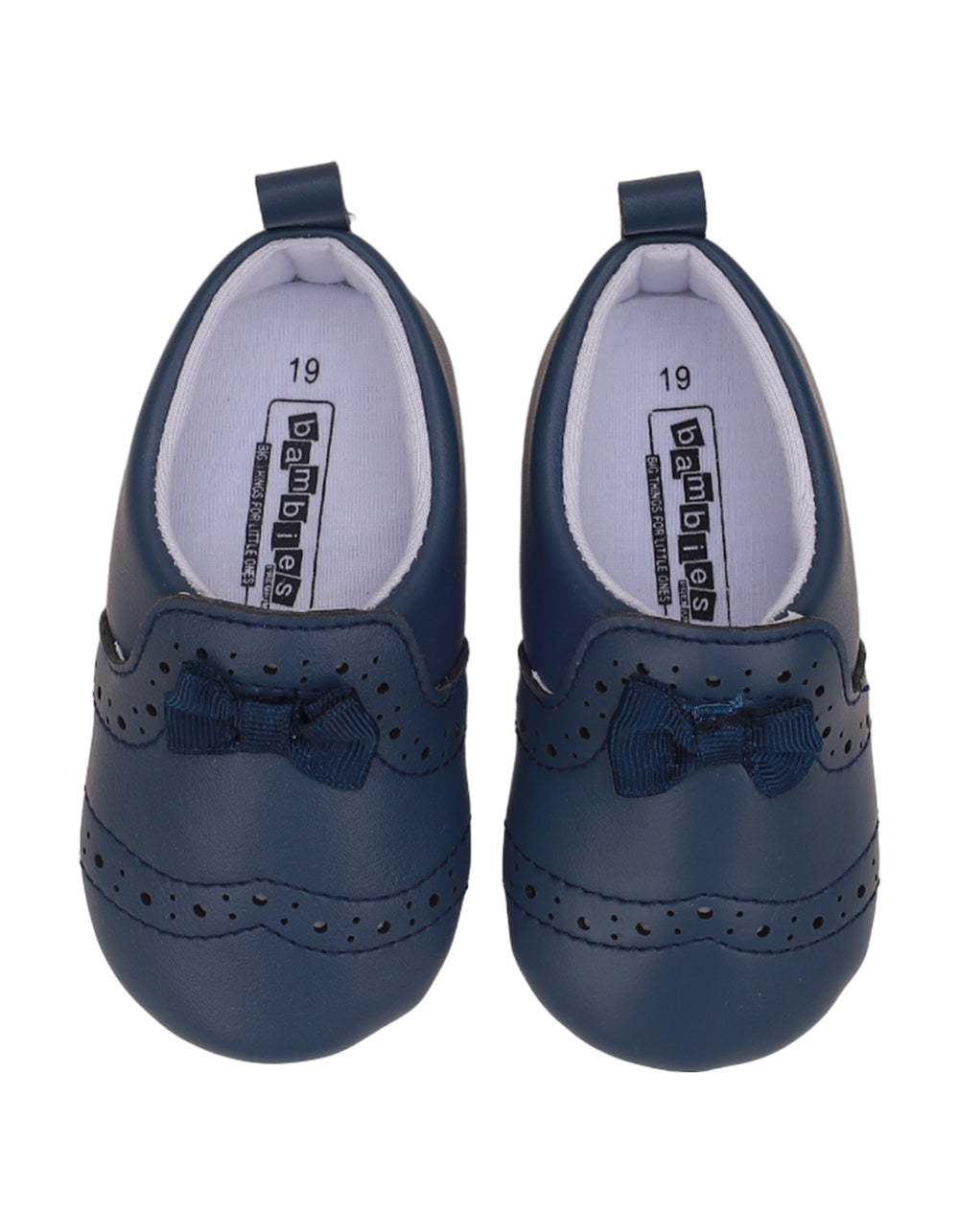 Booties Navy Blue with Bow Theme for Girls - Zubaidas Official™