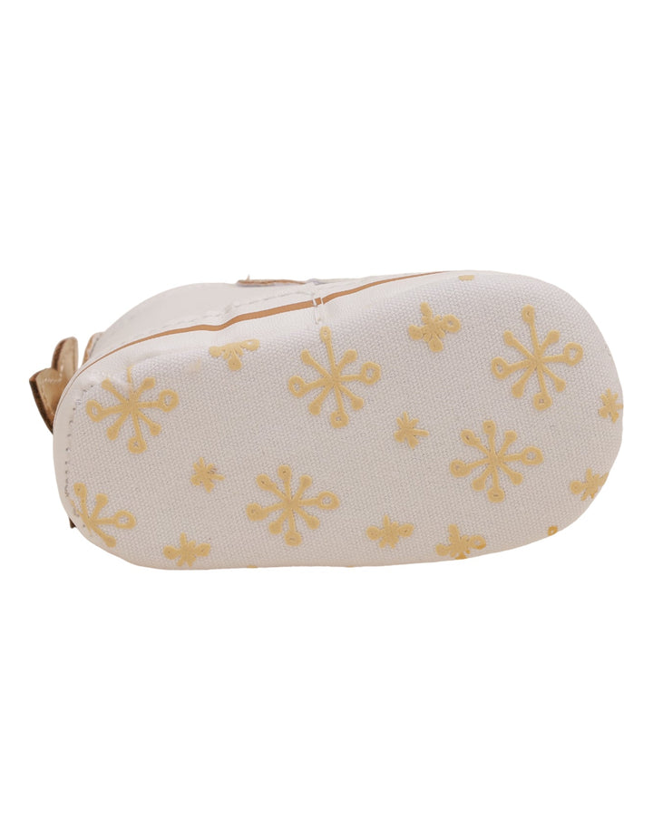 Booties Gold & White for Girls - Zubaidas Official™