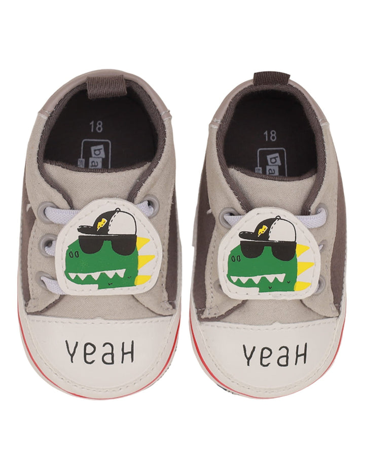 Booties Gray with Dino Theme for Boys - Zubaidas Official™