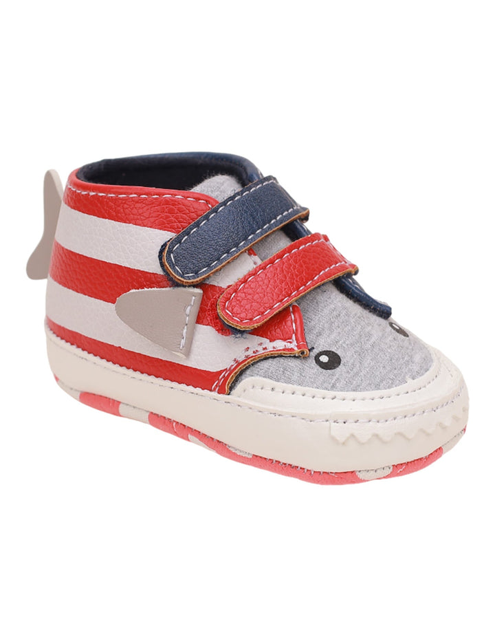 Booties Gray & Red for Boys - Zubaidas Official™