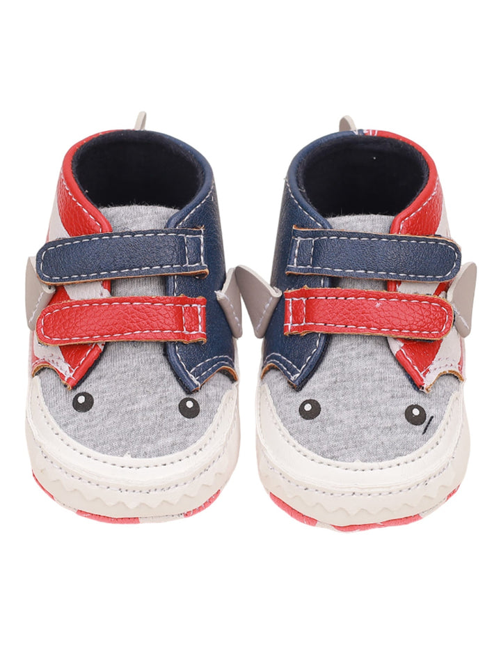 Booties Gray & Red for Boys - Zubaidas Official™