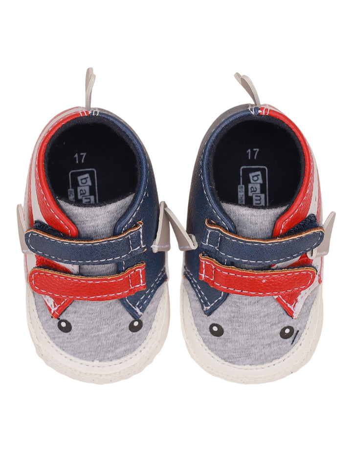Booties Gray & Red for Boys - Zubaidas Official™