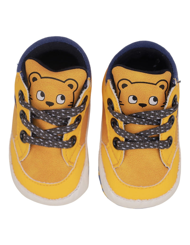 Booties Yellow with Bear Theme for Boys - Zubaidas Official™