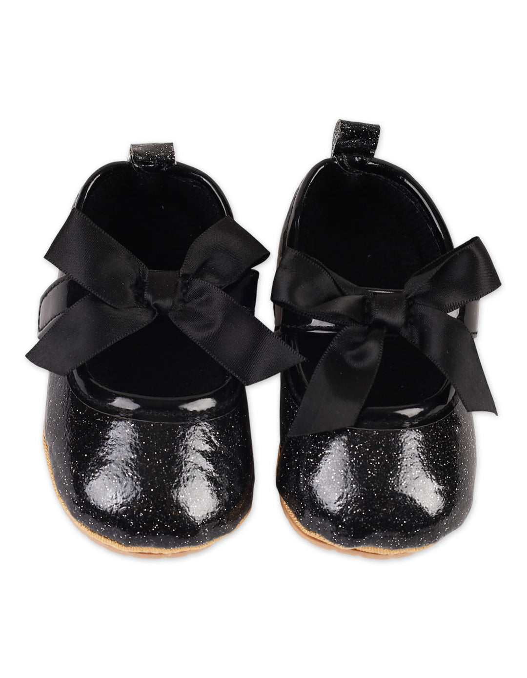 Zubaida's Midnight Sparkle Mary Jane Satin Bows Shoes - Zubaidas Official™