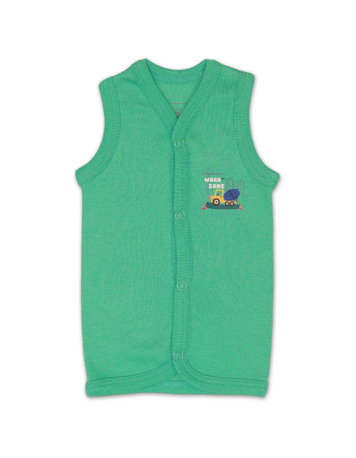 Zubaida's Vest White with Numbers Theme - Pack of 3 - Zubaidas Official™