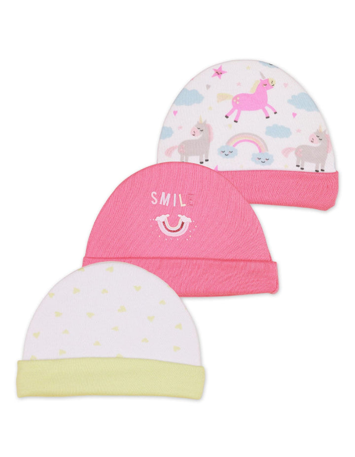 Baby Caps Unicorn Theme for Girls - Pack of 3 - Zubaidas Official™