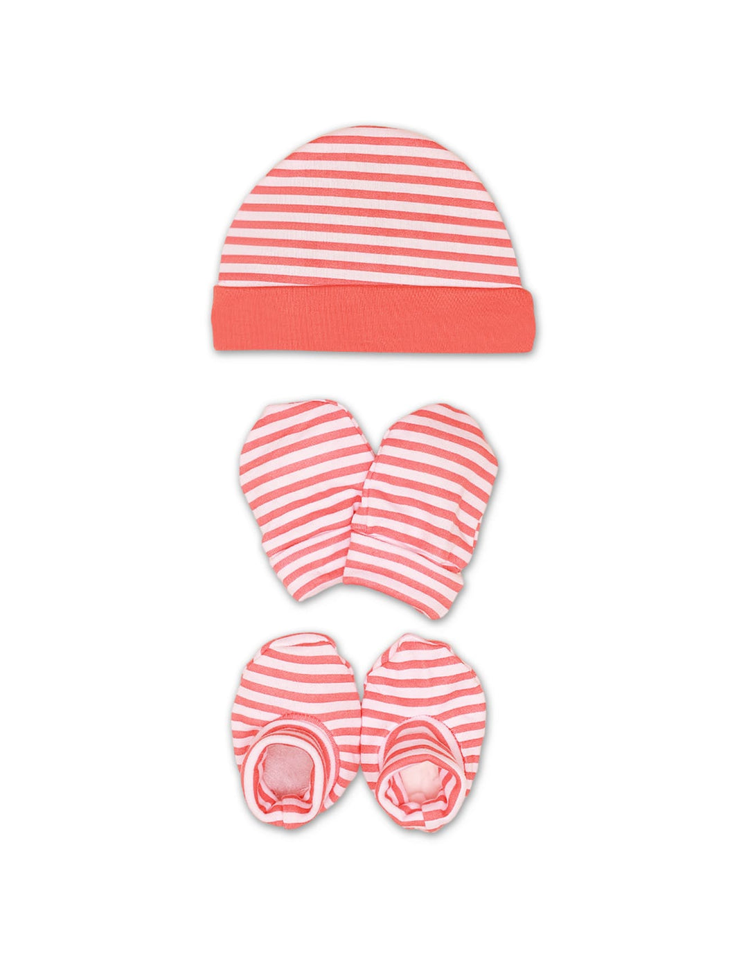 Zubaida's Cap, Mitten & Booties Set Orange Teddy Theme - Zubaidas Official™