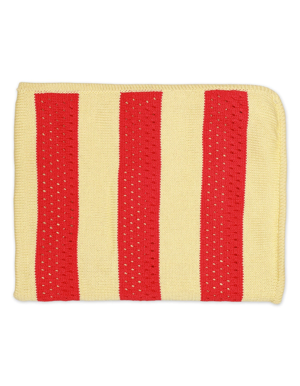 Zubaida's Woolen Yellow Red Stripes Blanket - Zubaidas Official™