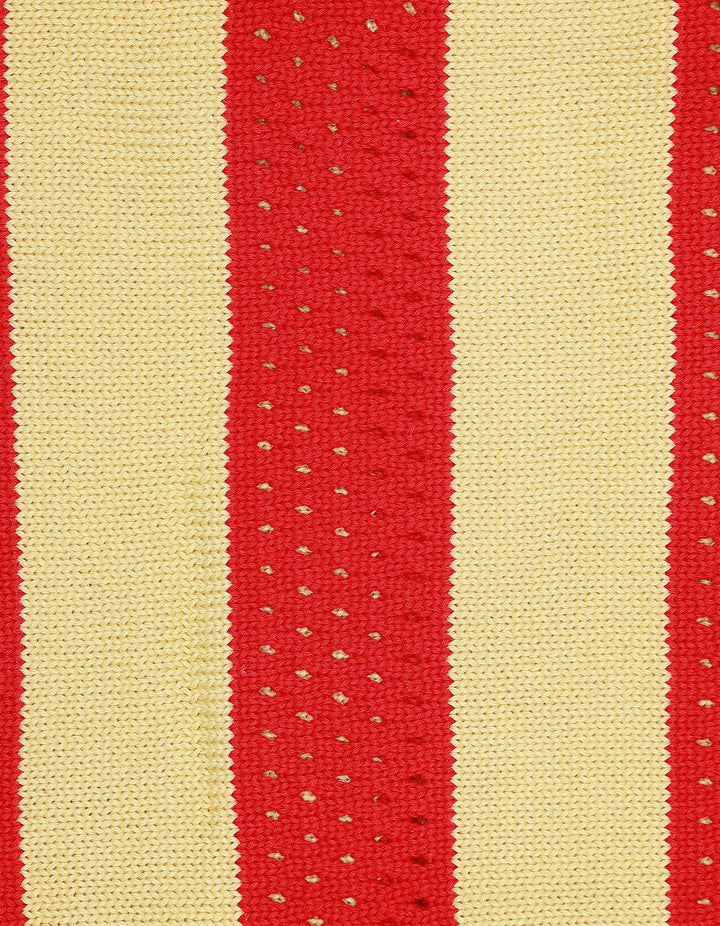 Zubaida's Woolen Yellow Red Stripes Blanket - Zubaidas Official™