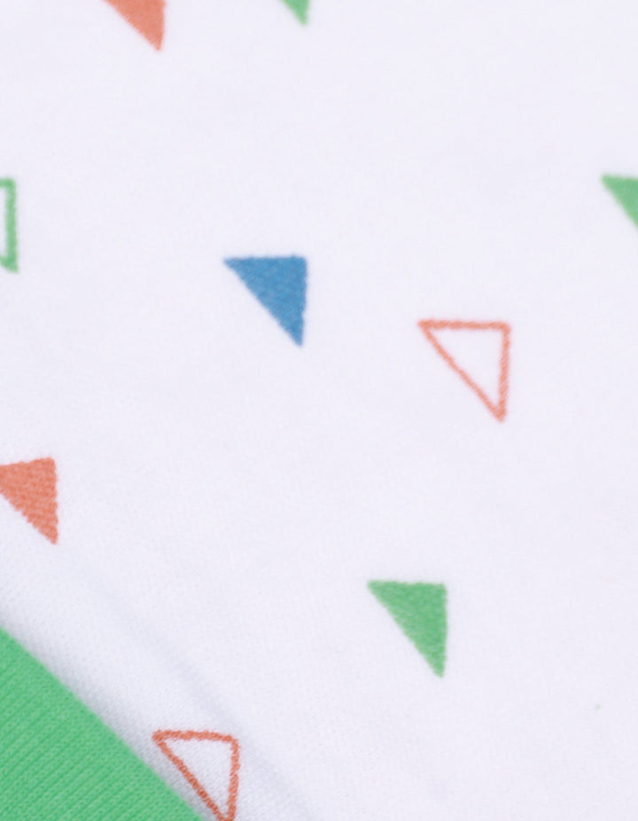 Baby Cap Triangles Green Dinos Theme for Boys  - Large - Zubaidas Official™