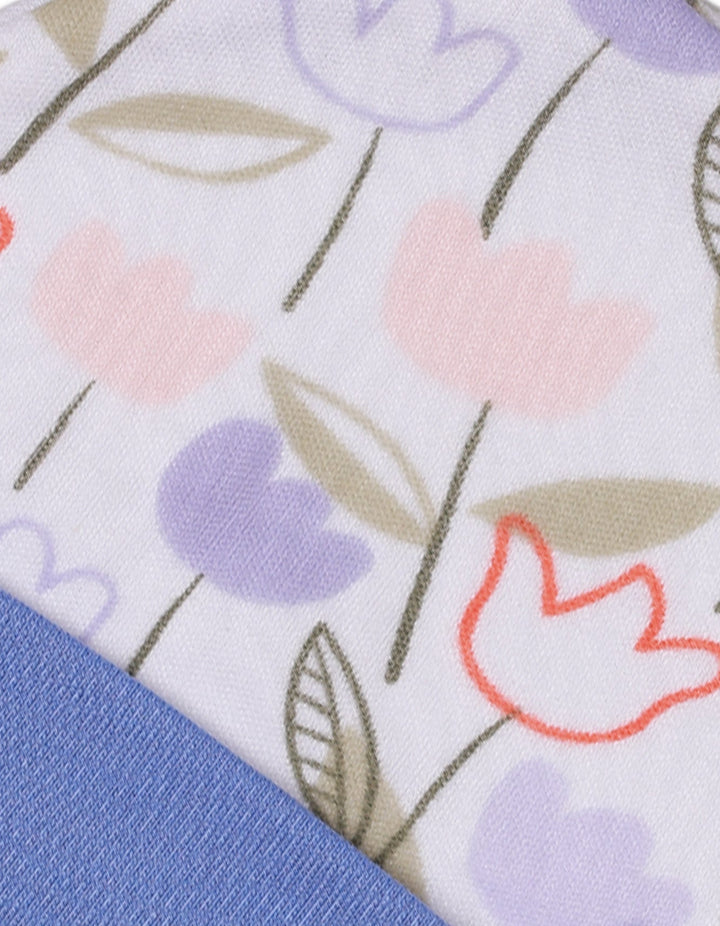 Newborn Cap Flower Lilac Theme for Girls - Medium - Zubaidas Official™