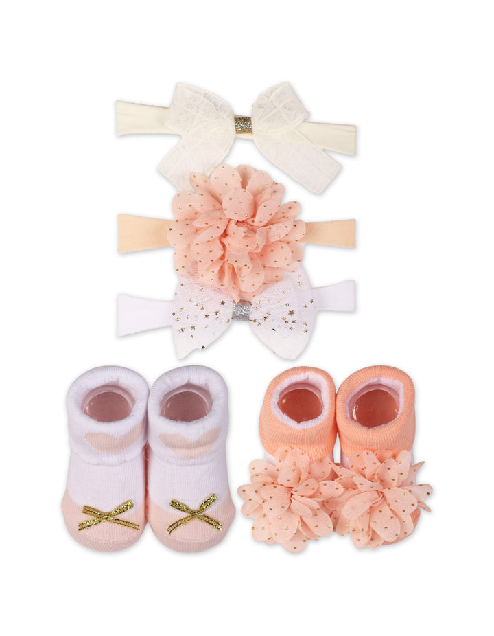 Zubaida's Adorable 3 Pcs Headbands and 2 Pairs Socks Coordinated Set - Zubaidas Official™