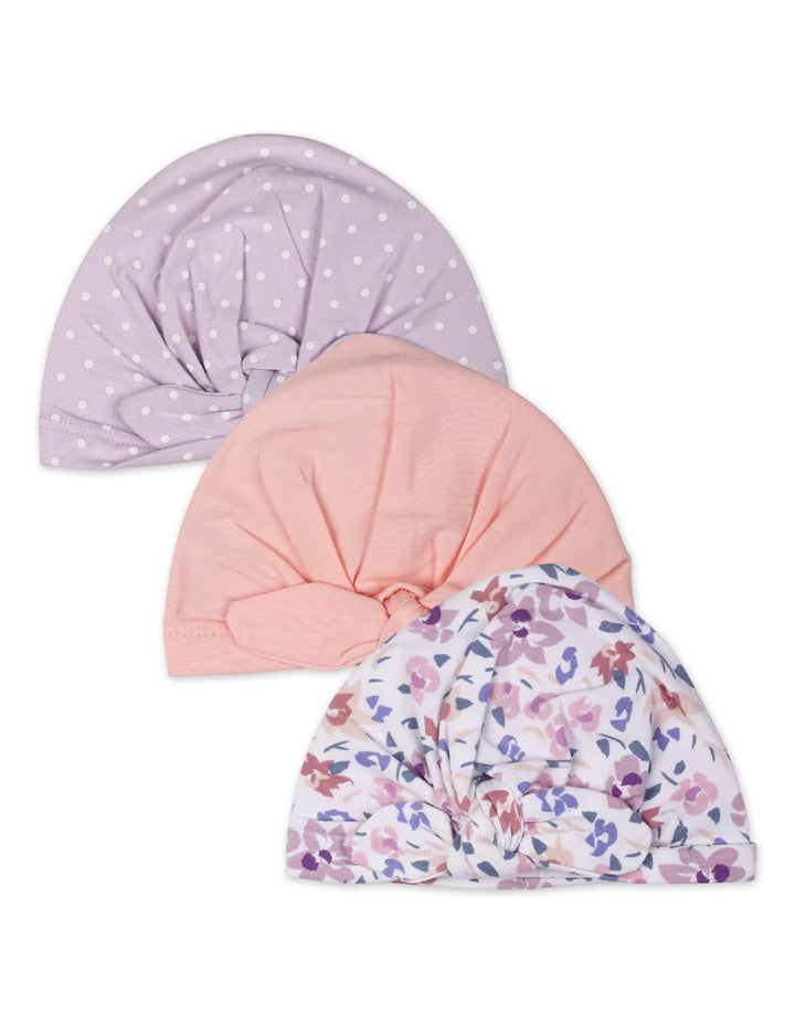 Zubaida's Adorable, Soft & Gentle 3 Pcs Knotted Cap - Zubaidas Official™