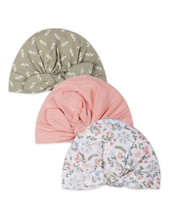 Zubaida's Adorable, Soft & Gentle 3 Pcs Knotted Cap - Zubaidas Official™