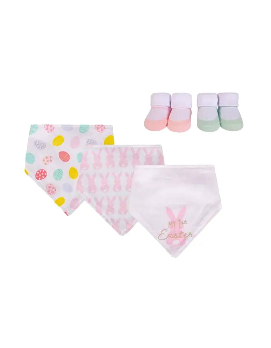 Zubaida's Adorable 5 Pcs Socks & Bandana Bibs Coordinated Set - Zubaidas Official™