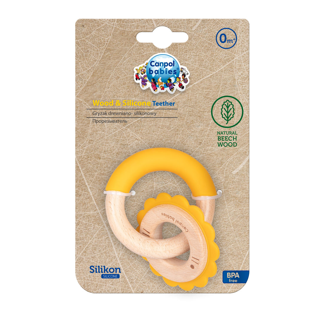 Zubaida's Canpol babies Wooden-Silicone Teether LION - 80/300 - Zubaidas Official™