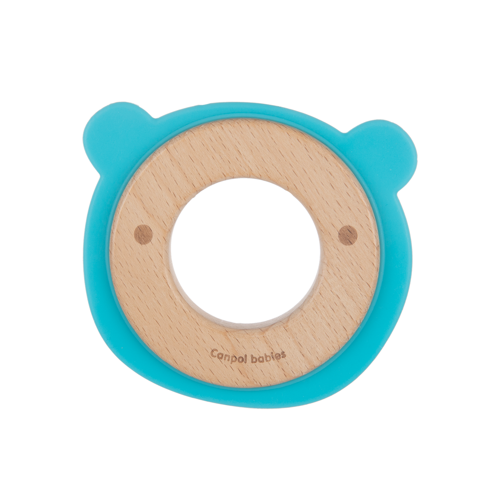 Zubaida's Canpol babies Wooden-Silicone Teether BEAR - 80/304 - Zubaidas Official™